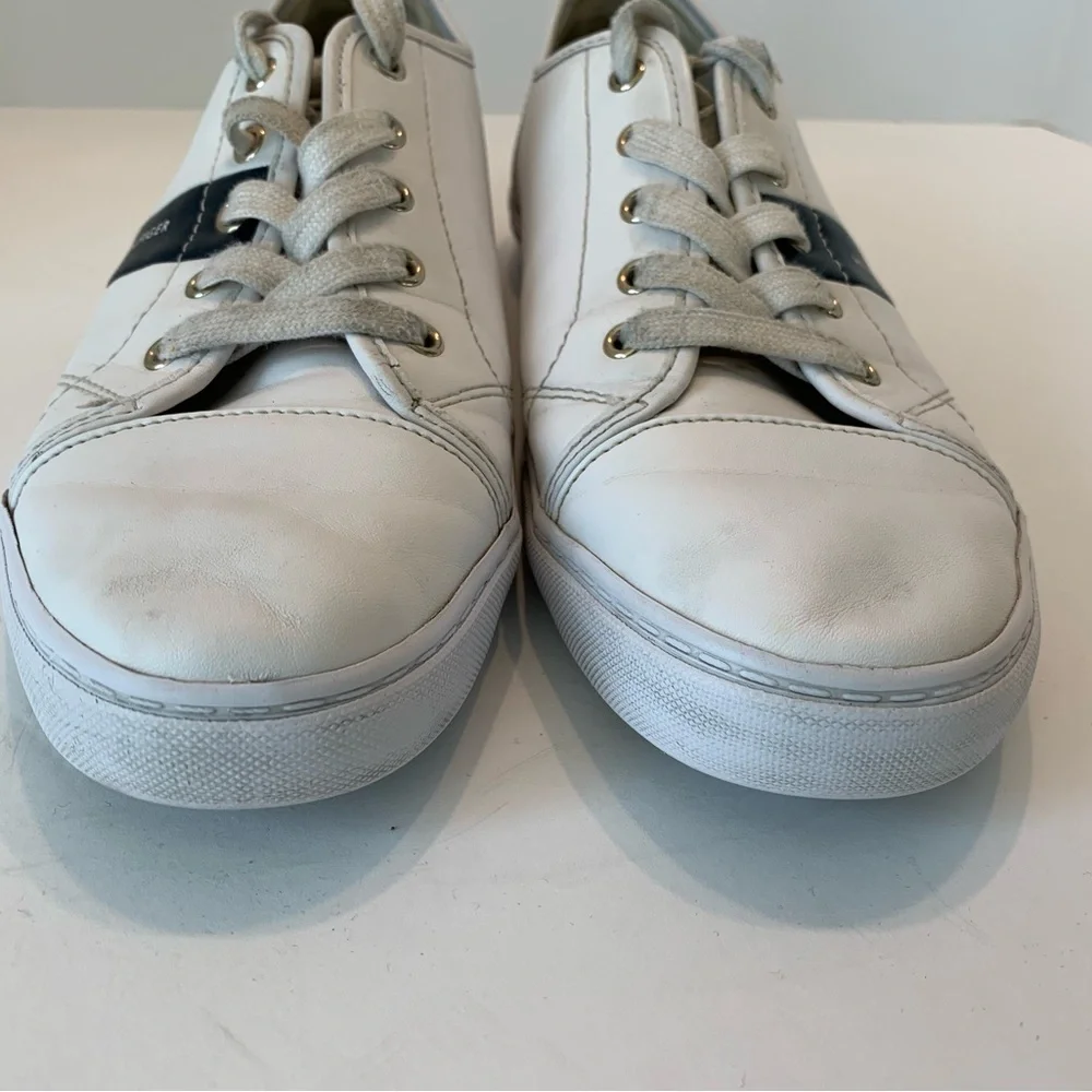 Tommy Hilfiger Lainie White Leather Sneakers Size 10